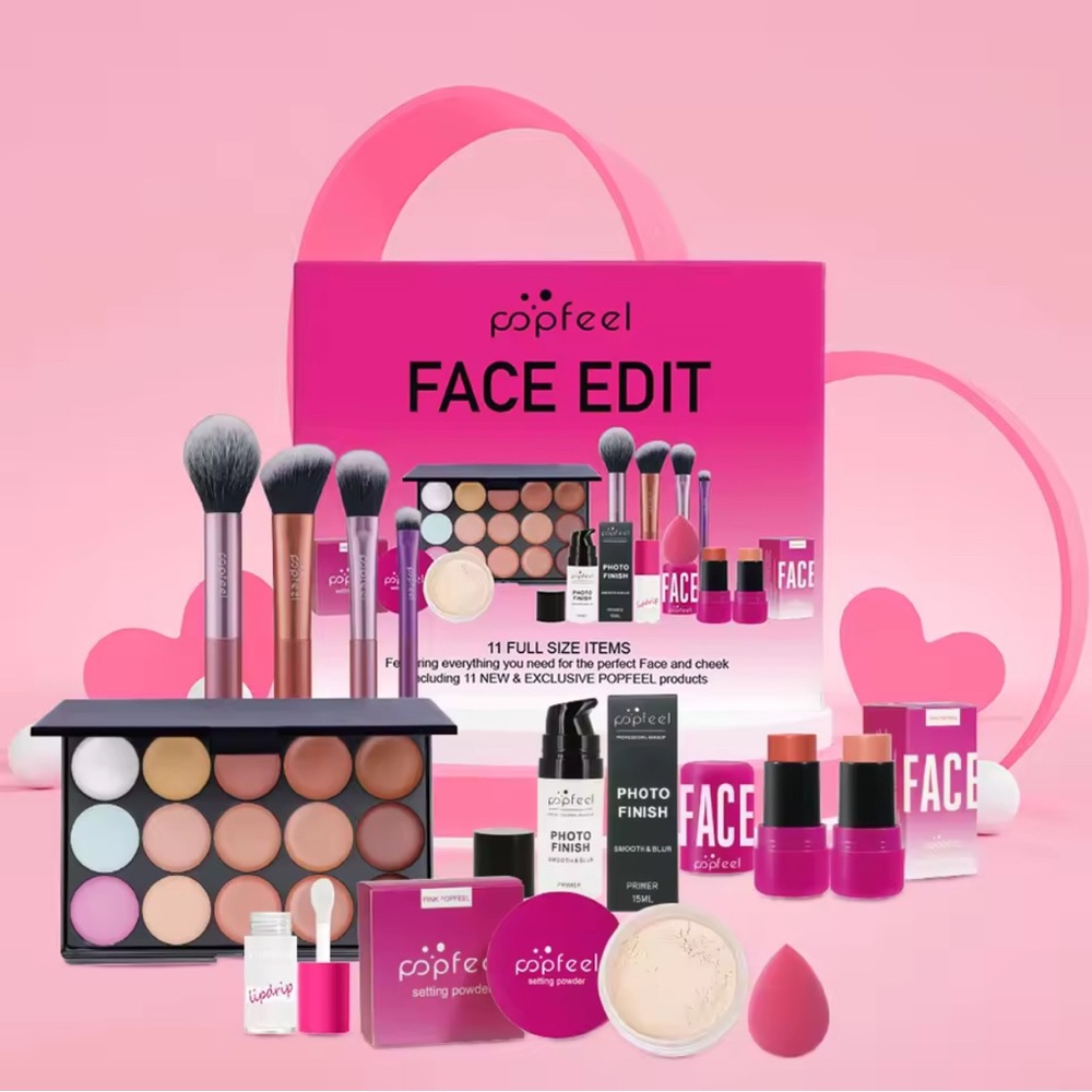 Luxe 11PC Makeup & Brush Gift Set